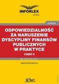 ebooki: Odpowiedzialność za naruszenie dyscypliny finansów publicznych w praktyce - część II - ebook