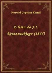 : Z listu do J.I. Kraszewskiego (1866) - ebook