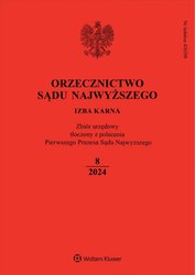 : Orzecznictwo Sądu Najwyższego - Izba Karna - e-wydanie – 8/2024