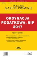 ebooki: Ordynacja podatkowa, NIP 2017 - ebook