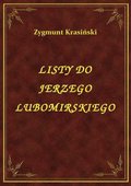 Listy Do Jerzego Lubomirskiego - ebook