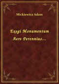 Exegi Monumentum Aere Perennius... - ebook