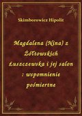 Magdalena (Nina) z Żółtowskich Łuszczewska i jej salon : wspomnienie pośmiertne - ebook