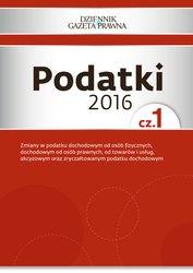 : Podatki 2016 cz. 1 - ebook