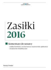 : Zasiłki 2016  - ebook