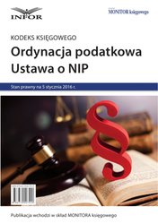 : Kodeks księgowego, Ordynacja podatkowa, NIP 2016 - ebook