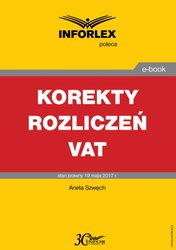: Korekty rozliczeń VAT - ebook