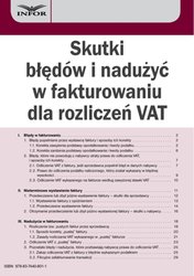 : Skutki błędów i nadużyć w fakturowaniu dla rozliczeń VAT - ebook