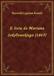 : Z listu do Mariana Sokołowskiego (1865) - ebook