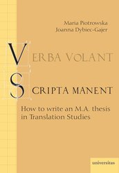 : Verba volant, scripta manet. How to write an M.A. thesis in Translation Studies. - ebook