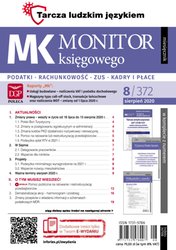 : Monitor Księgowego - e-wydanie – 8/2020