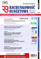 : Rachunkowość Budżetowa - e-wydanie – 21/2020