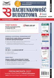 : Rachunkowość Budżetowa - e-wydanie – 2/2021